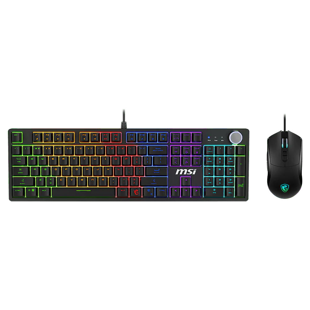MSI Forge GK320 Red Switch Wired RGB Gaming Keyboard + Mouse Combo English