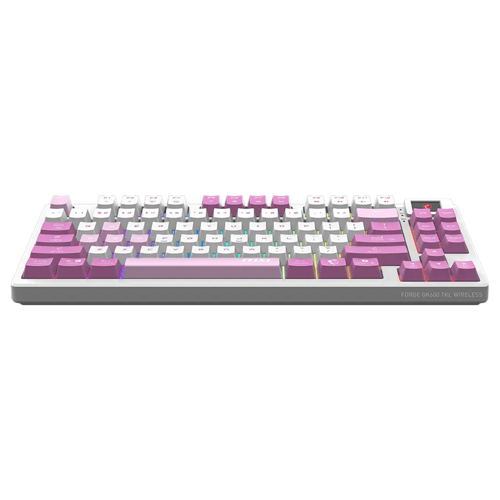 كيبورد ام اس اي سلكي و لاسلكي بلوتوث قابل للشحن ثلاثي الوضع Forge GK600 TKL