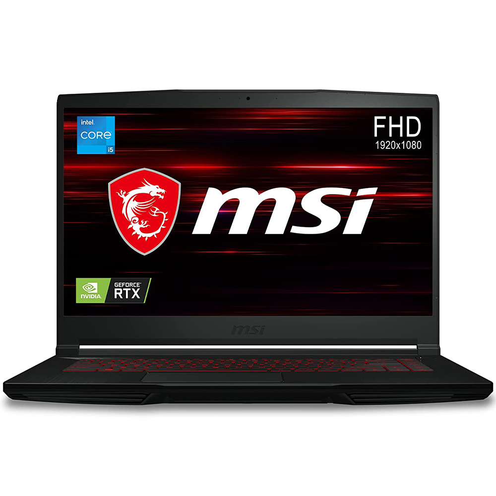 MSI GF63 Thin 11UC-608XEG Laptop (Intel Core i5-11400H - 8GB Ram - HDD 1TB - M.2 NVMe 256GB - Nvidia RTX 3050 4GB - 15.6 Inch FHD IPS)