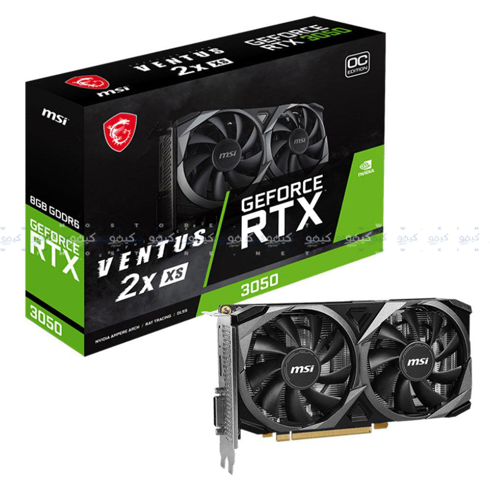 كارت شاشة ام اس اي GeForce RTX 3050 Ventus 2X XS OC 8GB GDDR6