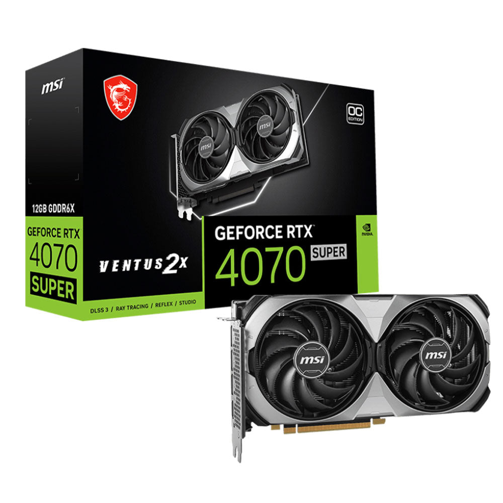 كارت شاشة ام اس اي GeForce RTX 4070 SUPER VENTUS 2X OC 12GB GDDR6