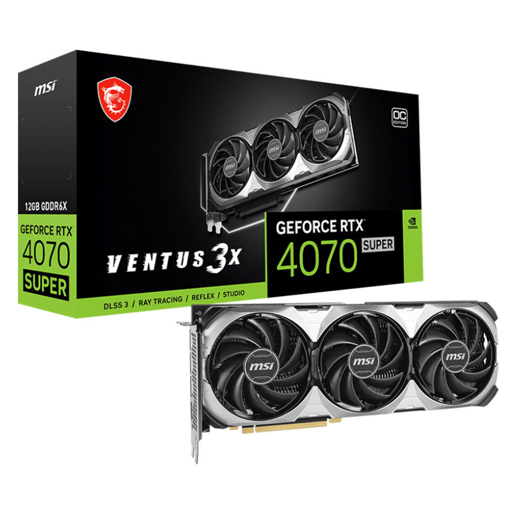 كارت شاشة ام اس اي RTX 4070 SUPER VENTUS 3X OC 12GB GDDR6X