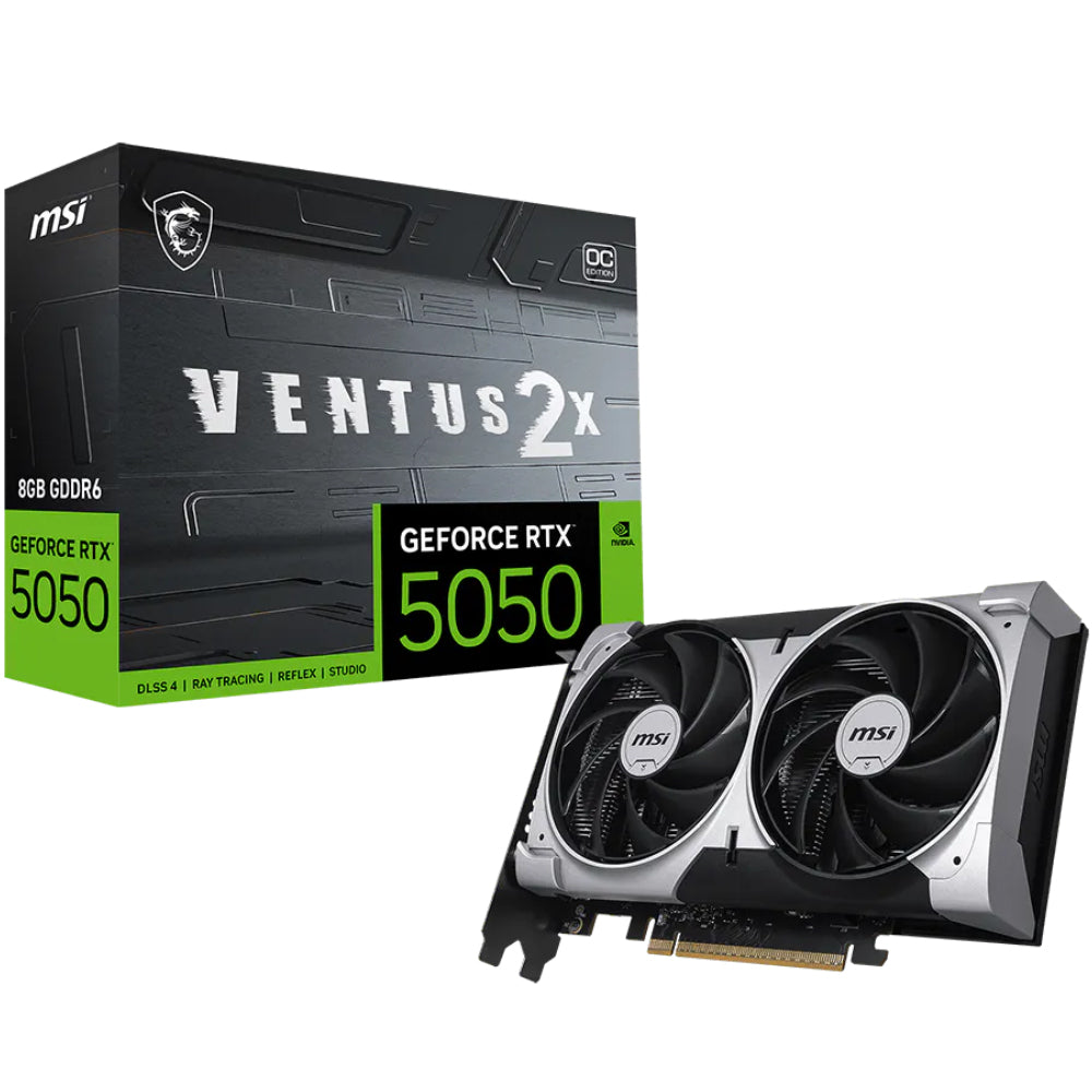 MSI GeForce RTX 5050 VENTUS 2X OC 8GB GDDR6 Graphics Card