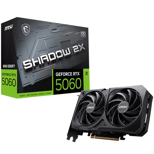 كارت شاشة ام اس اي GeForce RTX 5060 SHADOW 2X OC 8GB GDDR7