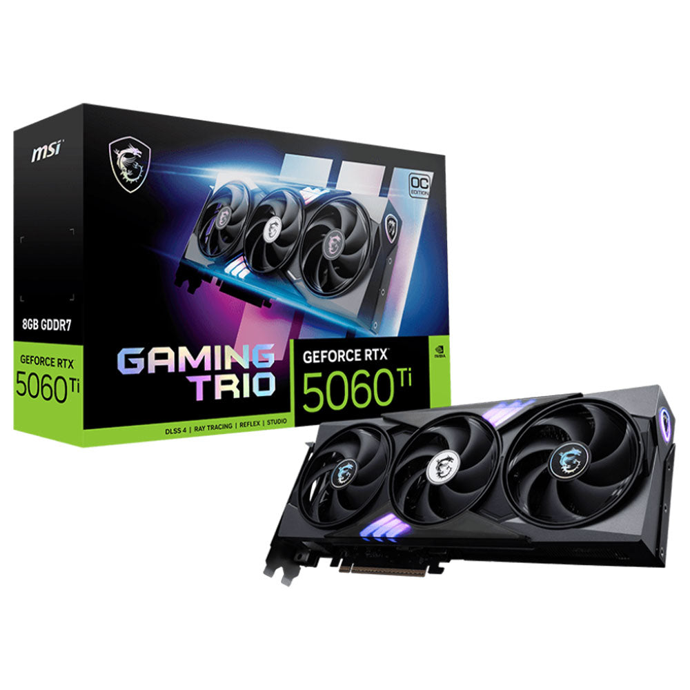 MSI GeForce RTX 5060 Ti 8G GAMING TRIO OC 8GB GDDR7 Graphics Card