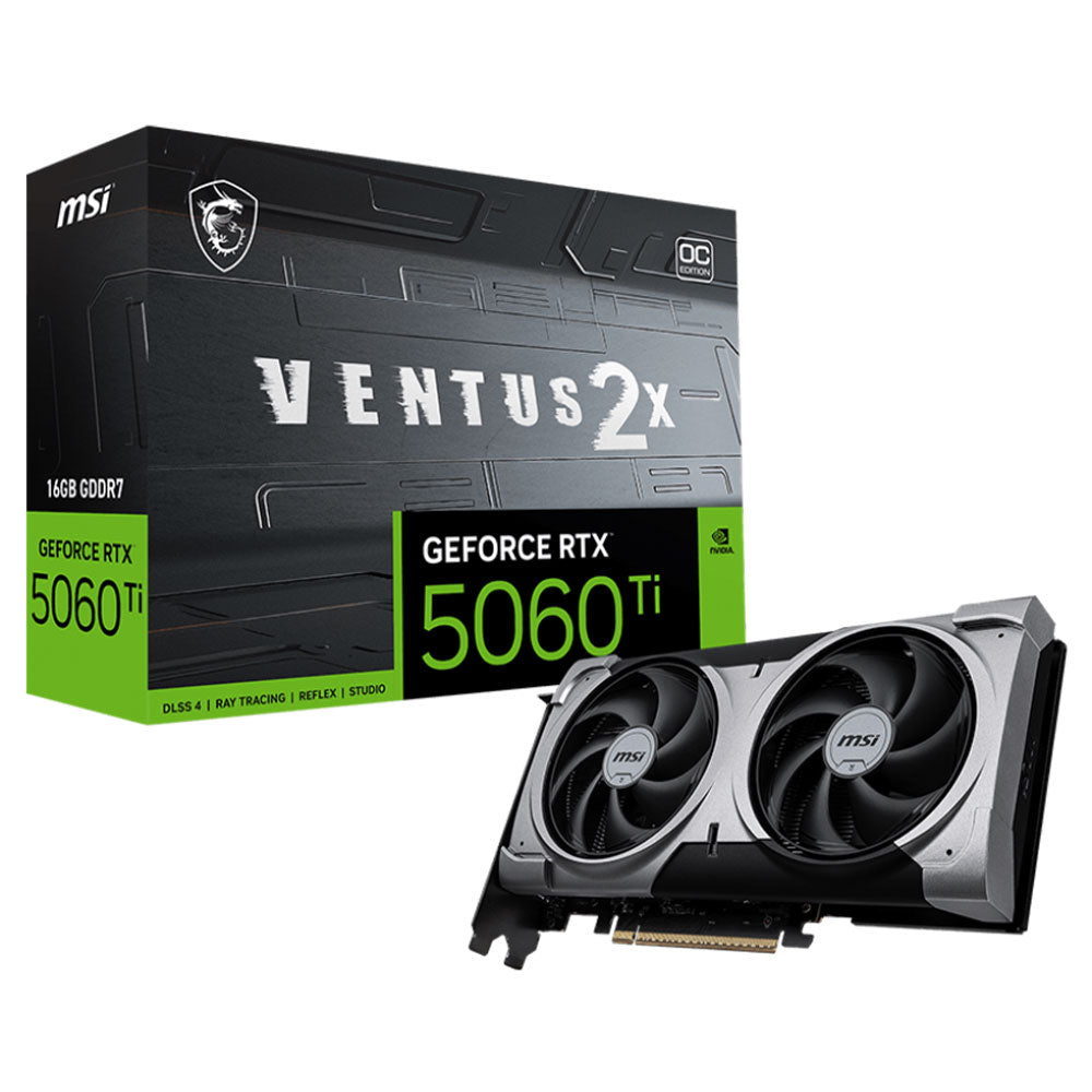 MSI GeForce RTX 5060 Ti VENTUS 2X OC PLUS 16GB GDDR7 Graphics Card