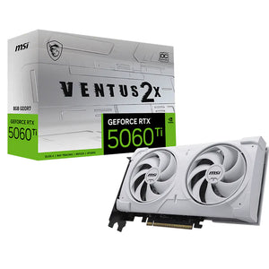 كارت شاشة ام اس اي GeForce RTX 5060 Ti VENTUS 2X OC WHITE PLUS 8GB GDDR7