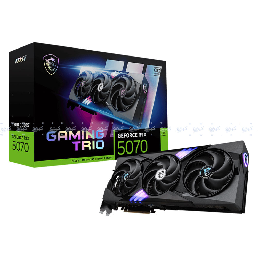 كارت شاشة ام اس اي GeForce RTX 5070 GAMING TRIO OC 12GB GDDR7 
