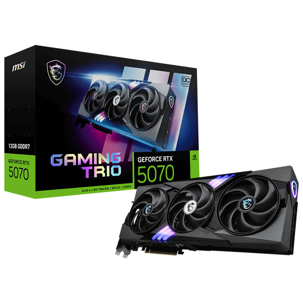 MSI GeForce RTX 5070 GAMING TRIO OC 12GB GDDR7 Graphics Card