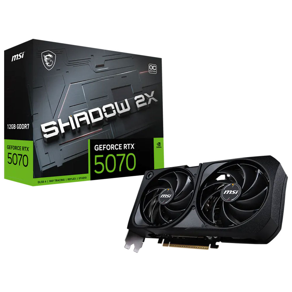 MSI GeForce RTX 5070 SHADOW 2X OC 12GB GDDR7 Graphics Card