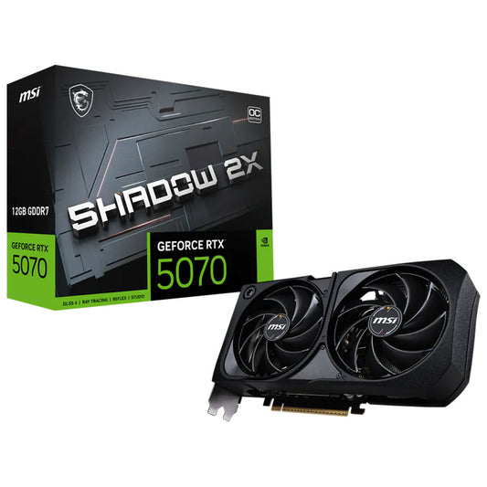 كارت شاشة ام اس اي GeForce RTX 5070 SHADOW 2X OC 12GB GDDR7