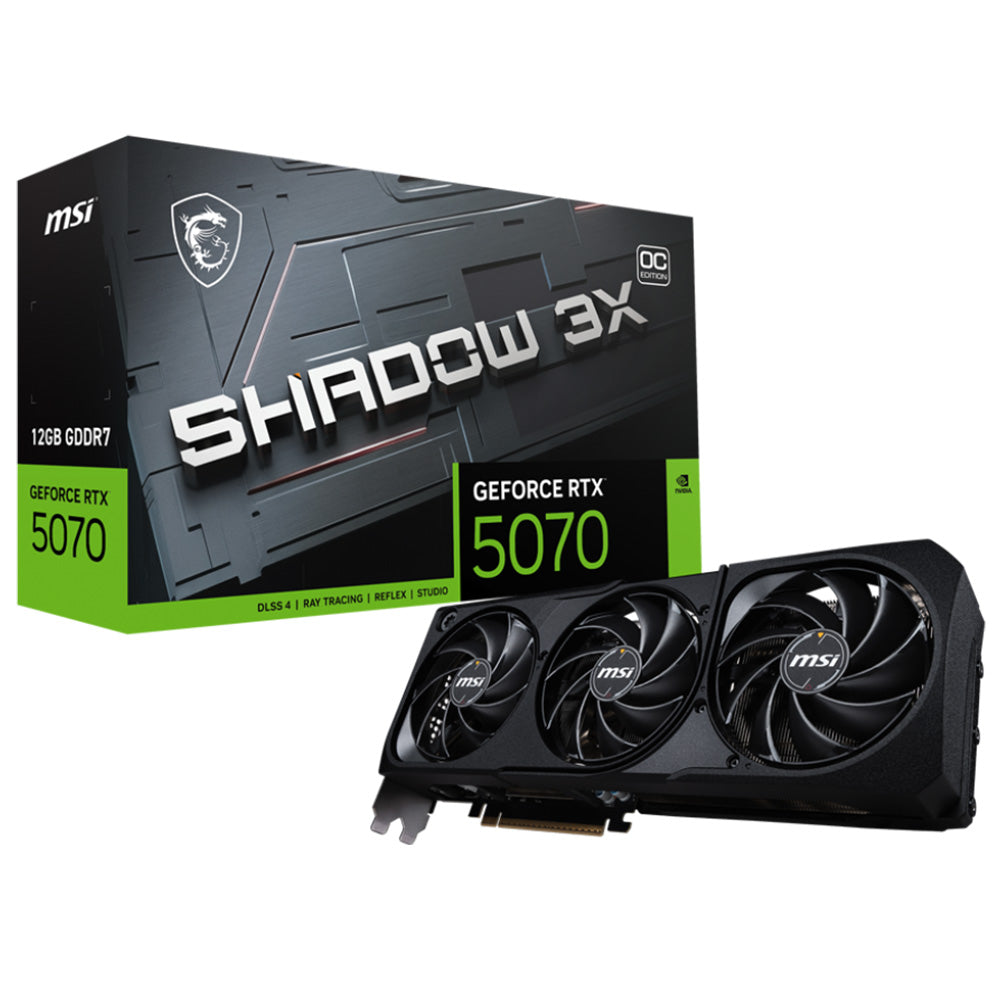 MSI GeForce RTX 5070 SHADOW 3X OC 12GB GDDR7 Graphics Card