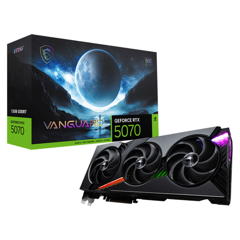 MSI GeForce RTX 5070 VANGUARD SOC 12GB GDDR7 Graphics Card