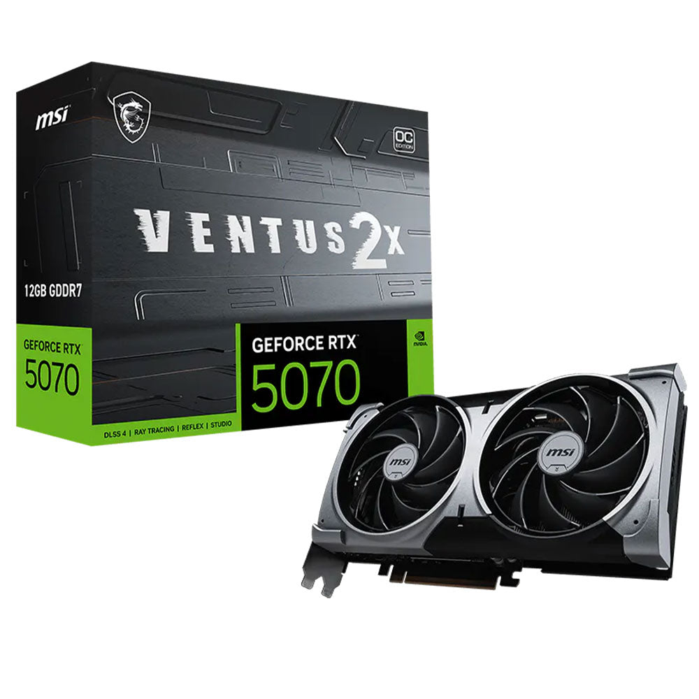 كارت شاشة ام اس اي GeForce RTX 5070 VENTUS 2X OC 12GB GDDR7