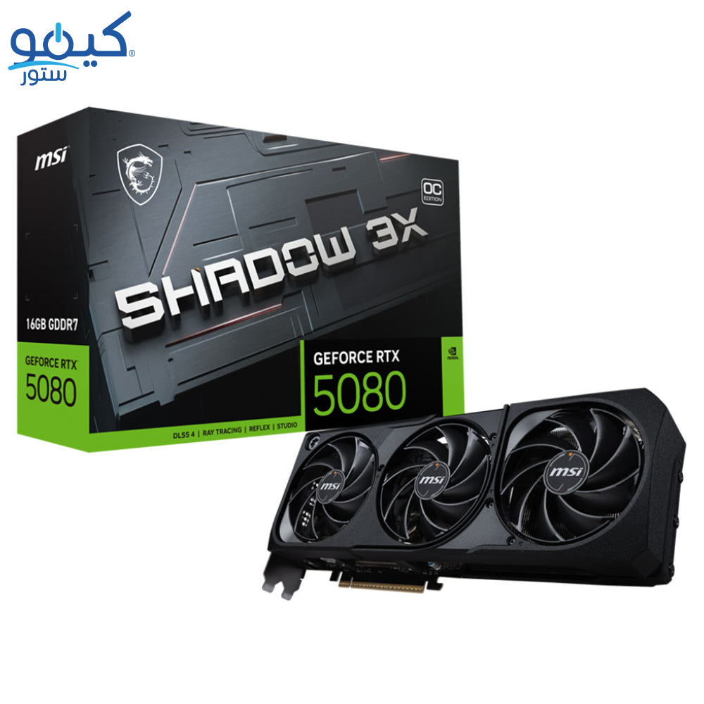 MSI GeForce RTX 5080 SHADOW 3X OC 16GB GDDR7 Graphics Card