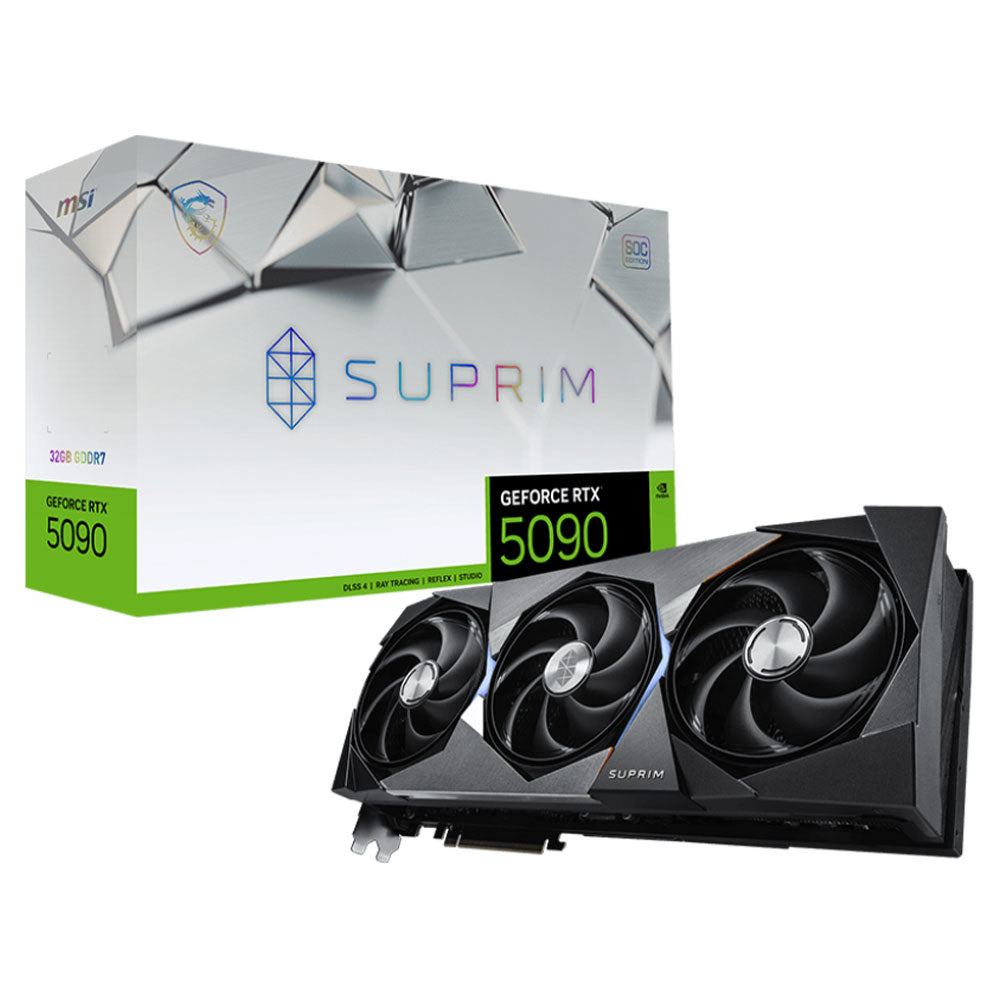 MSI GeForce RTX 5090 SUPRIM SOC 32GB GDDR7 Graphics Card