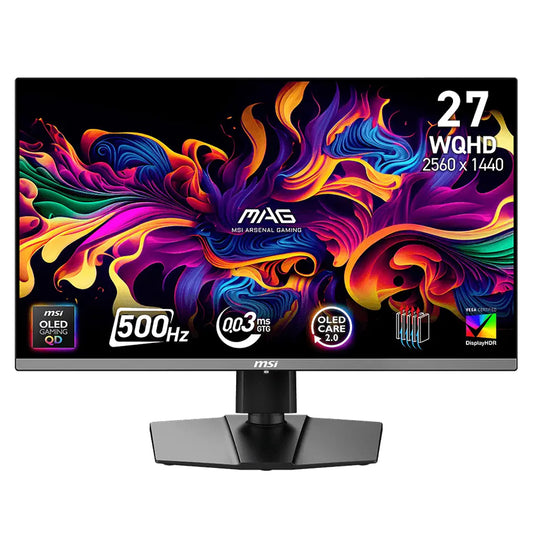 شاشة ام اس اي جيمنج 27 بوصة 500 هرتز QD-OLED WQHD MAG 272QP QD-OLED X50