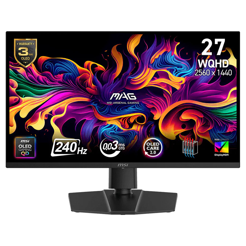 MSI MAG 273QP QD-OLED X24 27 Inch WQHD Gaming Monitor 240Hz