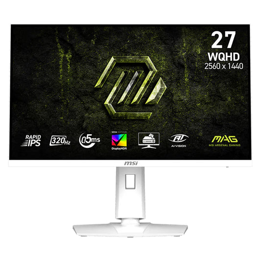 شاشة ام اس اي جيمنج بدون إطار 27 بوصة 320 هرتز MAG 274QRFW X32 IPS WQHD