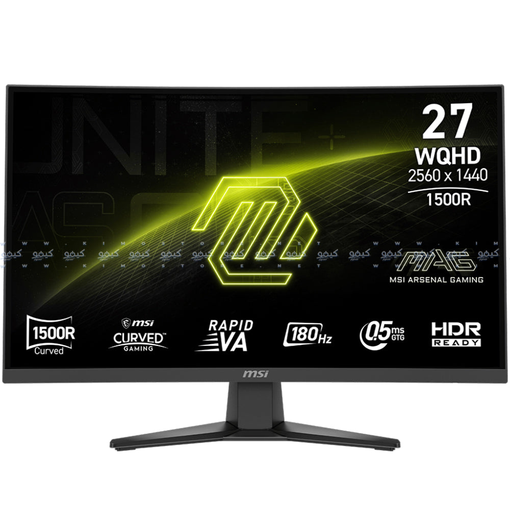 MSI MAG 275CQF E18 27 Inch VA WQHD Curved Frameless Gaming Monitor 180Hz