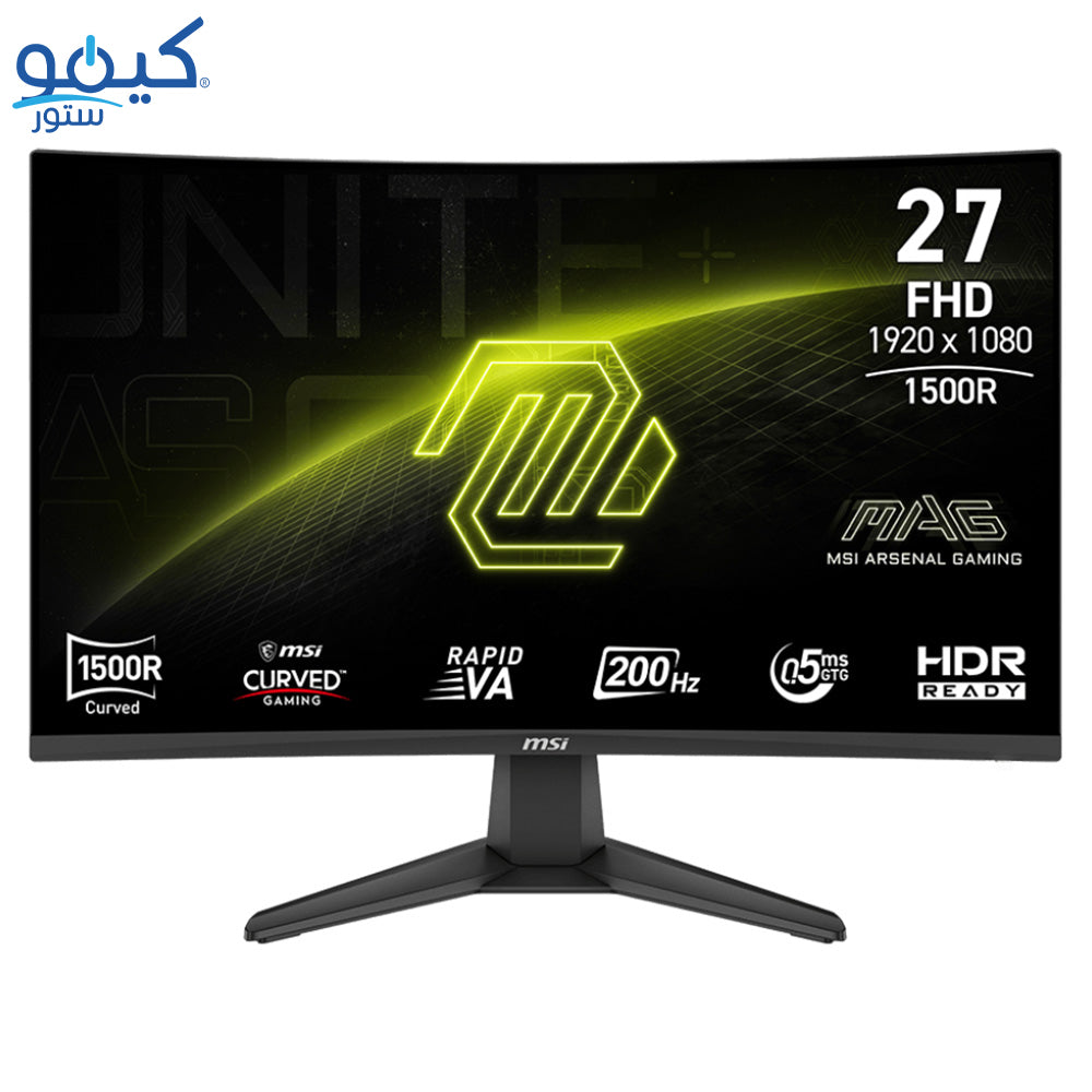 شاشة ام اس اي جيمنج بدون إطار منحنية 27 بوصة 200 هرتز MAG 276CF E20 VA FHD