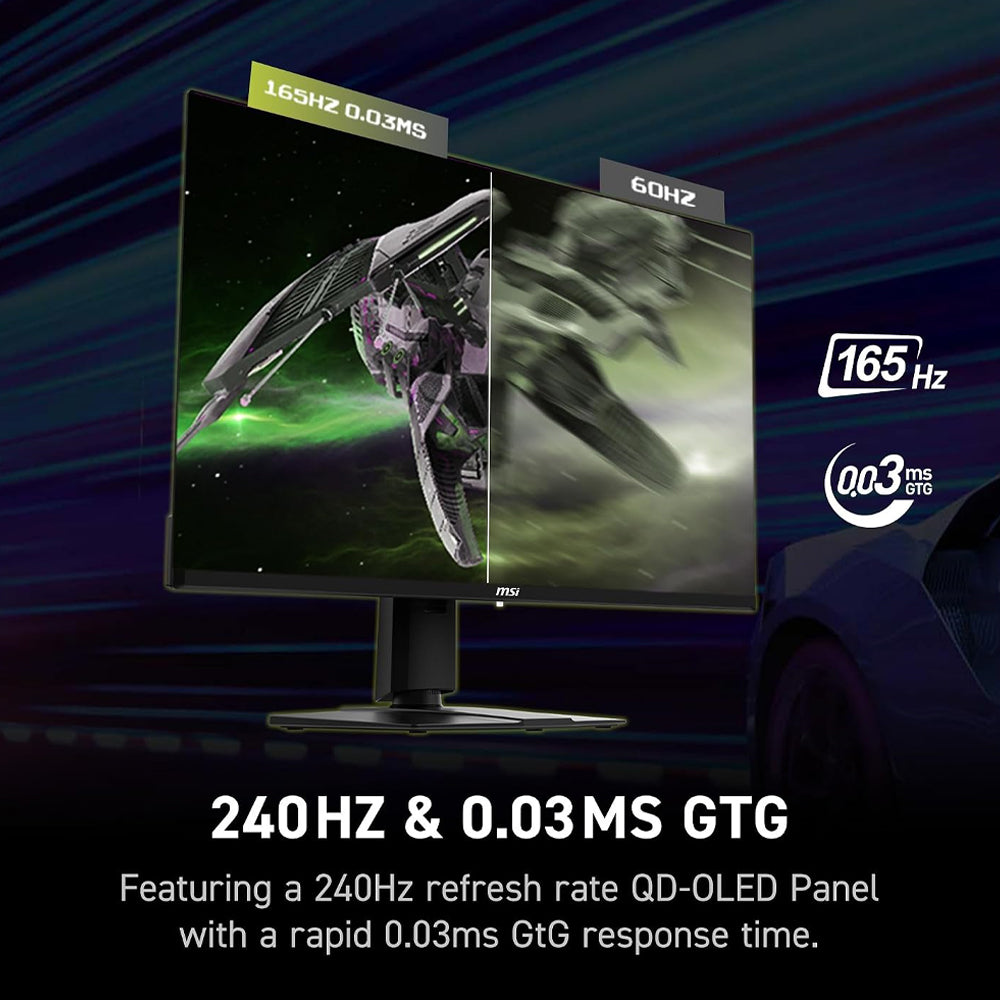 شاشة ام اس اي جيمنج بدون إطار 32 بوصة 165هرتز MAG 321UP QD-OLED QD-OLED UHD 