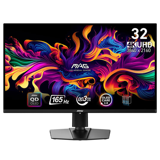 شاشة ام اس اي جيمنج بدون إطار 32 بوصة 165هرتز MAG 321UP QD-OLED QD-OLED UHD 