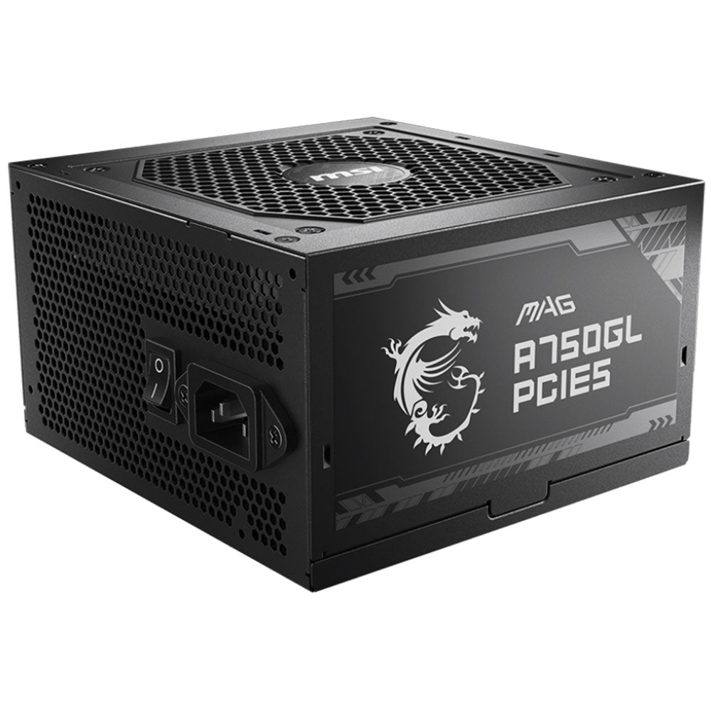 MSI MAG A750GL PCIE5 750W 80 PLUS Gold Certified Power Supply