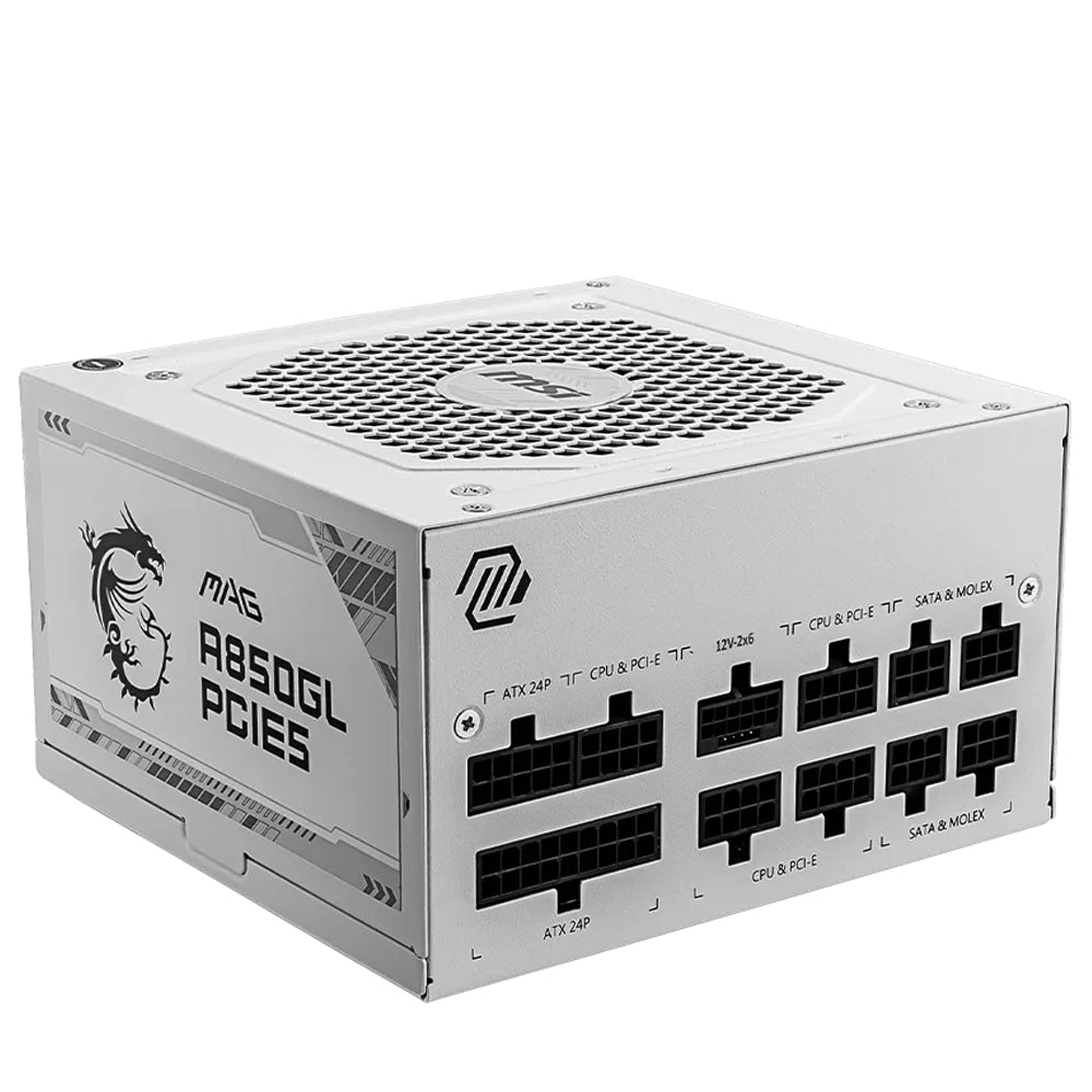 MSI MAG A850GL PCIE5 850W 80 PLUS Gold Certified Power Supply