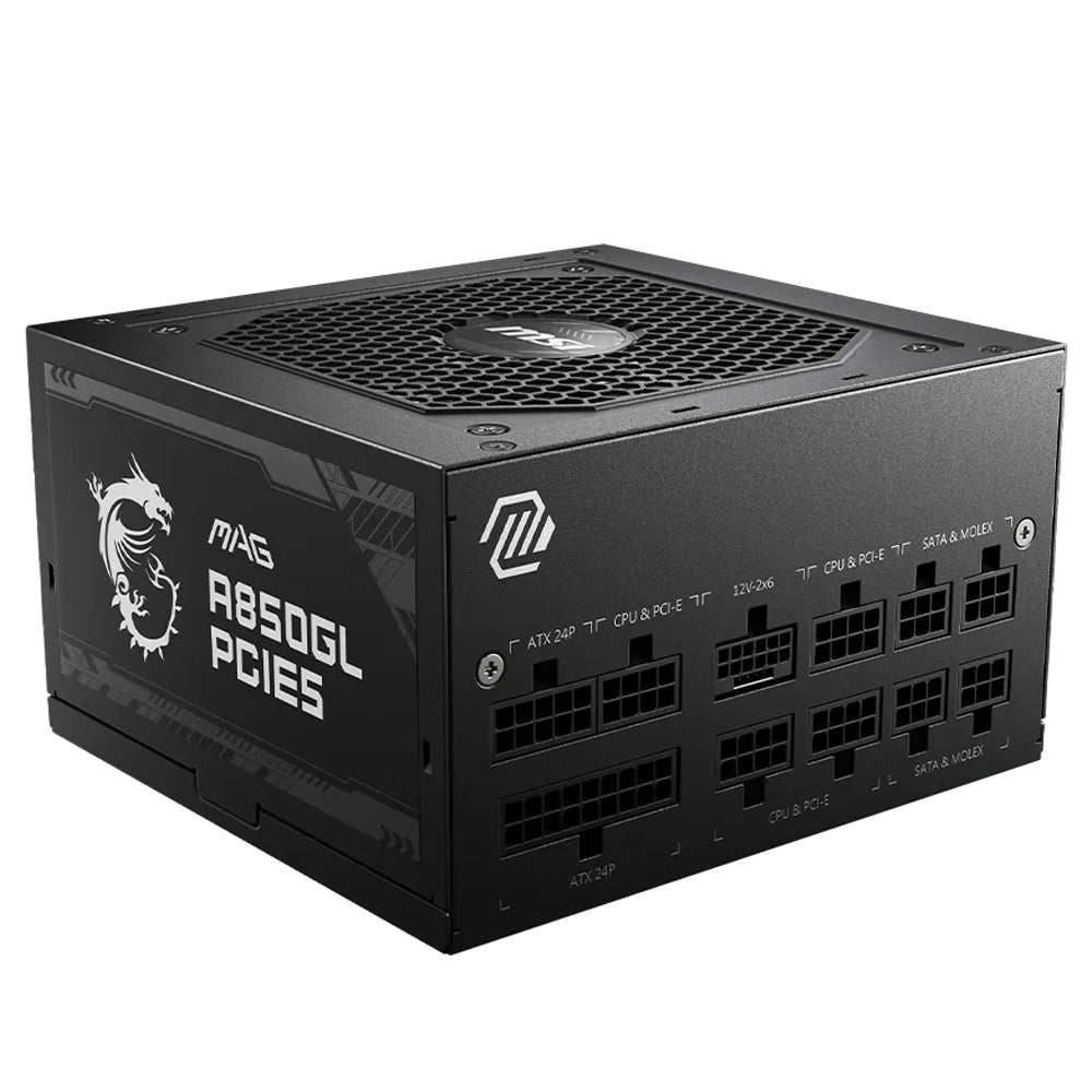 MSI MAG A850GL PCIE5 850W 80 PLUS Gold Certified Power Supply