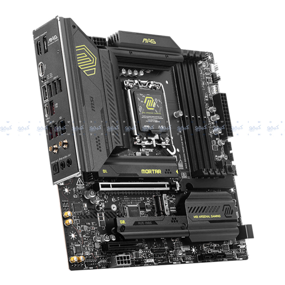 مازر بورد ام اس اى MAG B860M MORTAR WIFI DDR5 سوكيت معالج LGA 1851