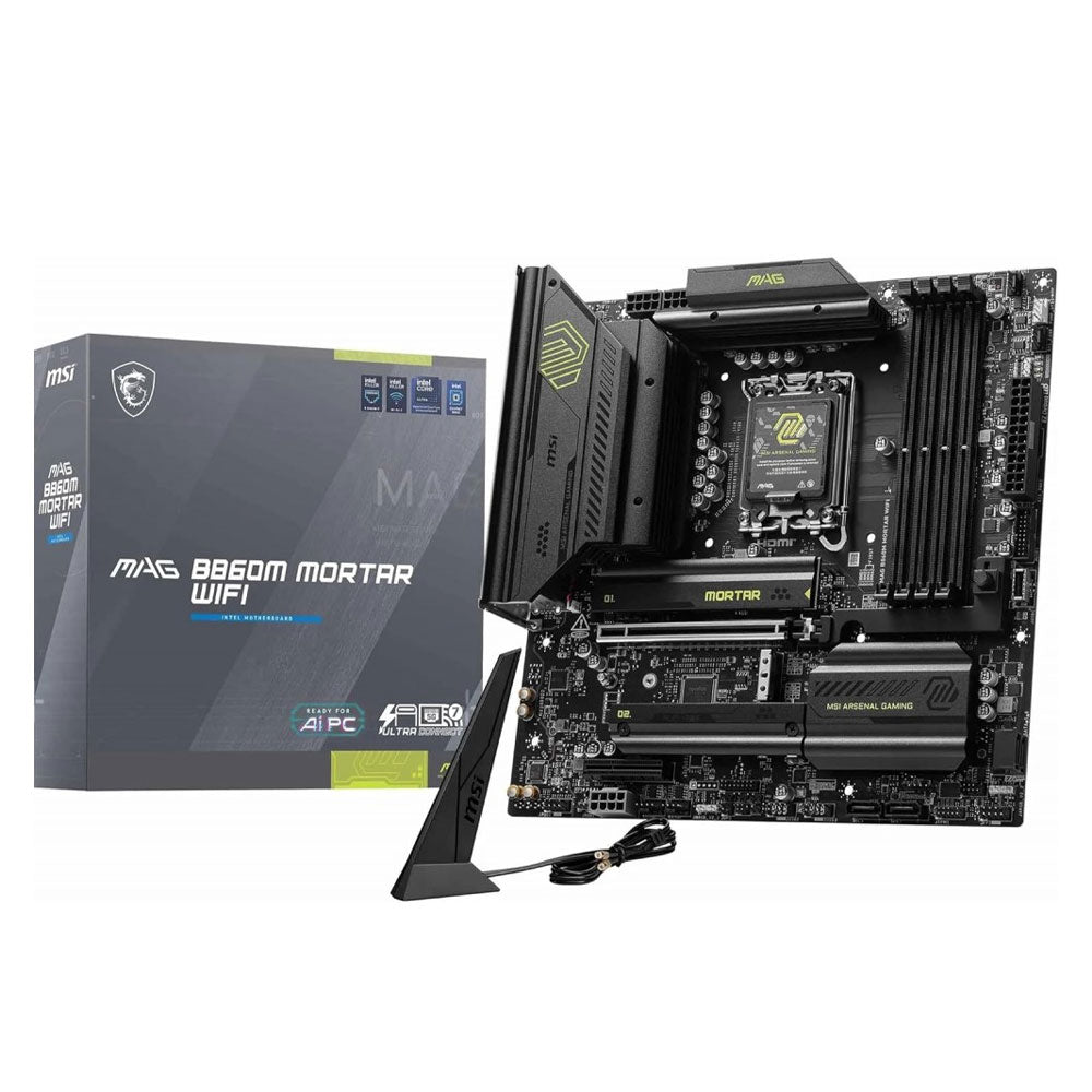 MSI MAG B860M MORTAR WIFI DDR5 Motherboard LGA 1851