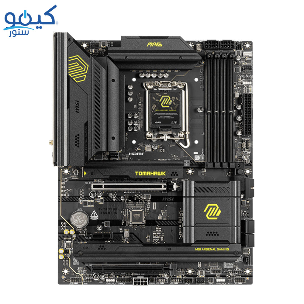 مازر بورد ام اس اى MAG B860 TOMAHAWK WiFi DDR5 سوكيت معالج LGA 1851