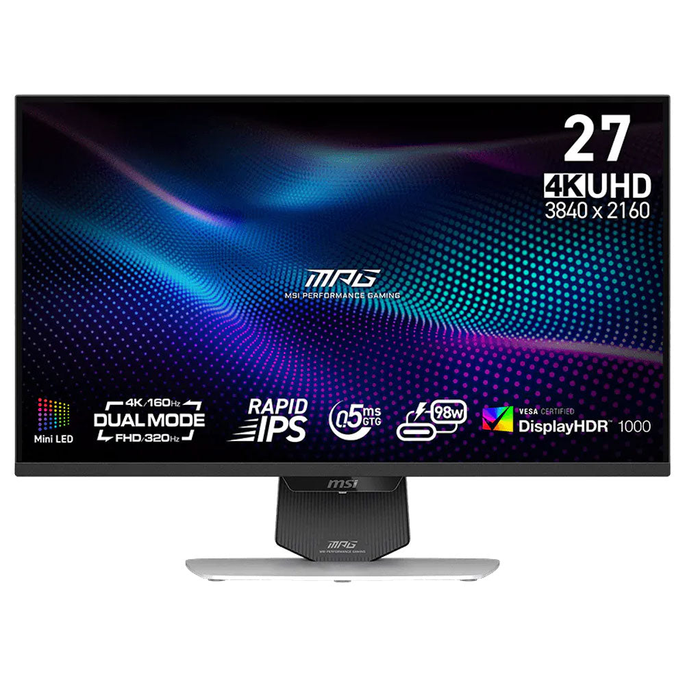 MSI MPG 274URDFW E16M 27 Inch IPS UHD 4K Frameless Gaming Monitor 320Hz