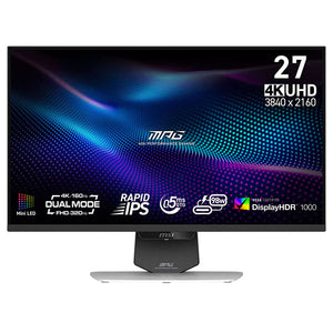 شاشة ام اس اي جيمنج بدون إطار 27 بوصة 320 هرتز MPG 274URDFW E16M IPS UHD 4K  