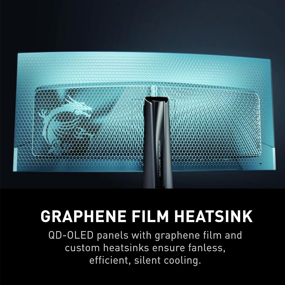 شاشة ام اس اي جيمنج منحنية بدون إطار 34 بوصة 240هرتز MPG 341CQPX QD-OLED QD-OLED UWQHD