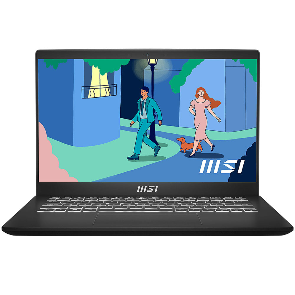 MSI Modern 14 C12MO Laptop (Intel Core i7-1255U - 8GB Ram - M.2 NVMe 512GB - Intel Iris Xe Graphics - 14.0 Inch FHD IPS 60Hz) - Classic Black