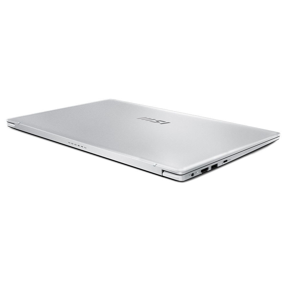 لاب توب ام اس اى Modern 15 F1MG-1069XEG (انتل كور 5 120U - رام 8 جيجابايت - هارد 512 جيجابايت M.2 NVMe - انتل جرافيكس - شاشة 15.6 بوصة FHD IPS) - فضي