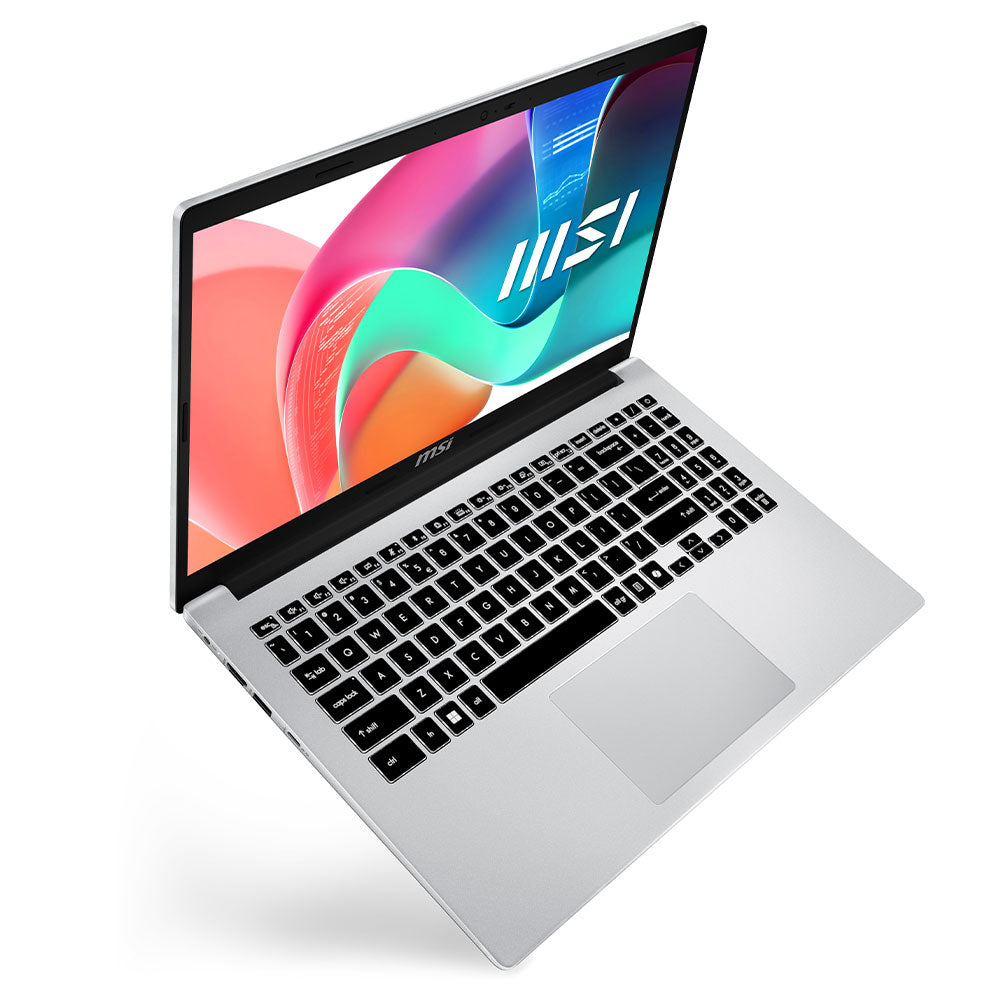 لاب توب ام اس اى Modern 15 F1MG-1069XEG (انتل كور 5 120U - رام 8 جيجابايت - هارد 512 جيجابايت M.2 NVMe - انتل جرافيكس - شاشة 15.6 بوصة FHD IPS) - فضي