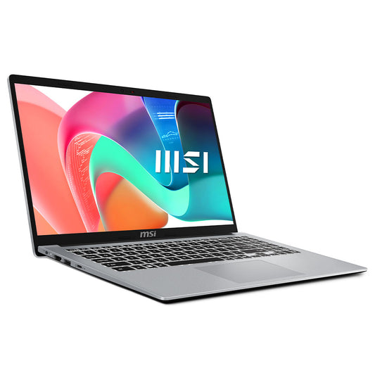 MSI Modern 15 F1MG-1069XEG Laptop (Intel Core 5 120U - 8GB Ram - M.2 NVMe 512GB - Intel Graphics - 15.6 Inch FHD IPS) - Urban Silver