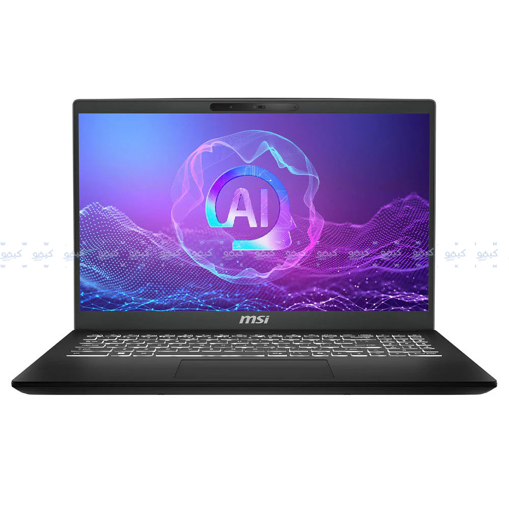 MSI Modern 15 H AI C2HMG-268EG Laptop (Intel Core Ultra 5 225H - 16GB Ram - M.2 NVMe 512GB - Intel Arc Graphics - 15.6 Inch FHD IPS 60Hz - Win11) - Classic Black