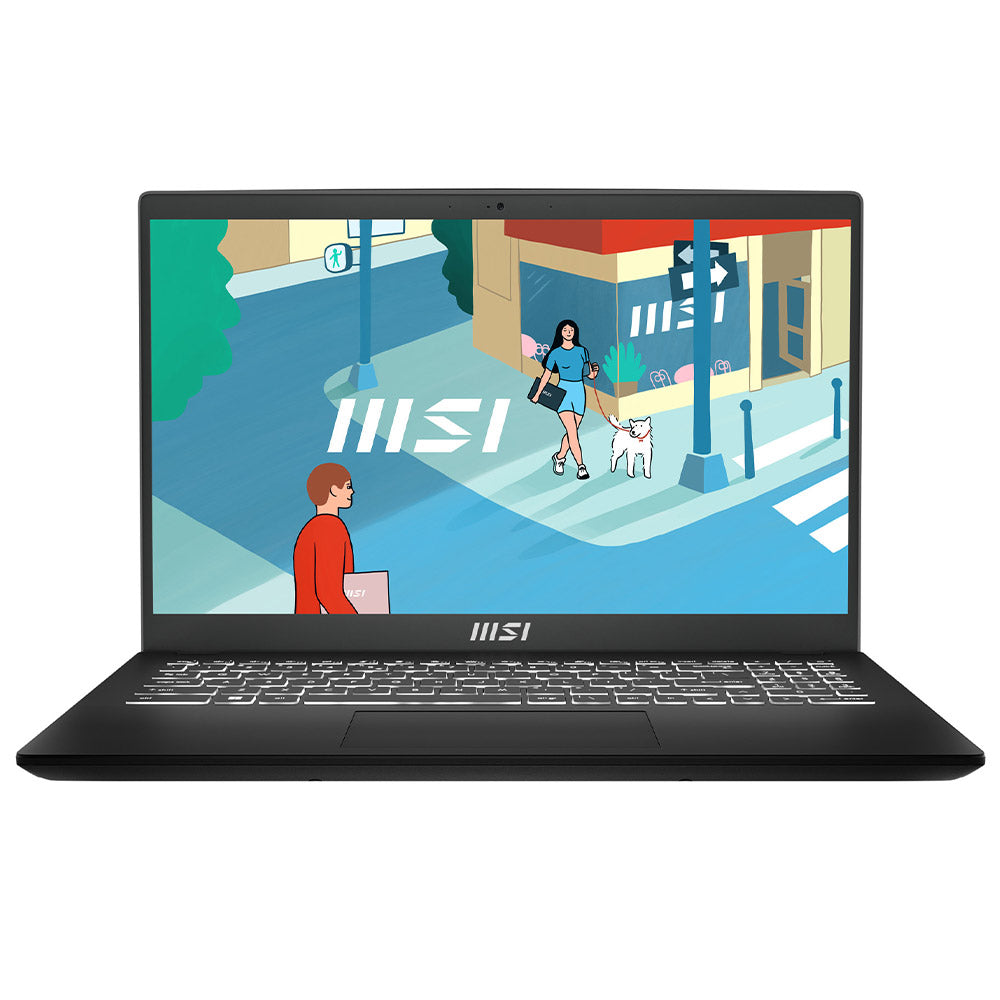 MSI Modern 15 H B13M Laptop (Intel Core i7-13620H - 8GB Ram - M.2 NVMe 512GB - Intel Iris Xe Graphics - 15.6 Inch FHD IPS 60Hz) - Classic Black