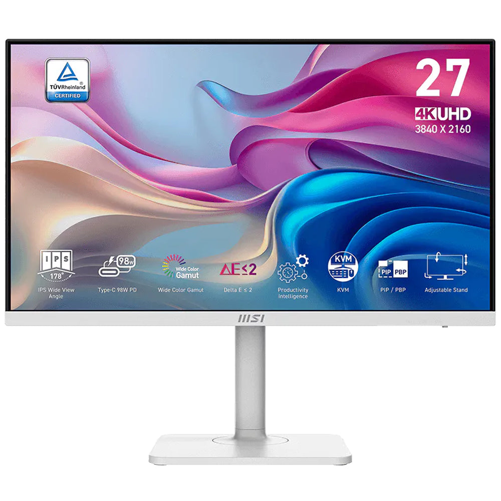 MSI Modern MD272UPHW 27 Inch IPS UHD Monitor 60Hz