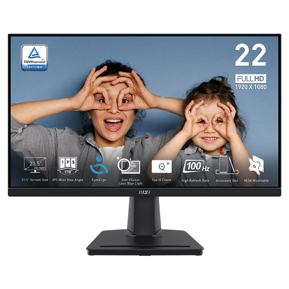 MSI PRO MP225 22 Inch IPS FHD Monitor 100Hz