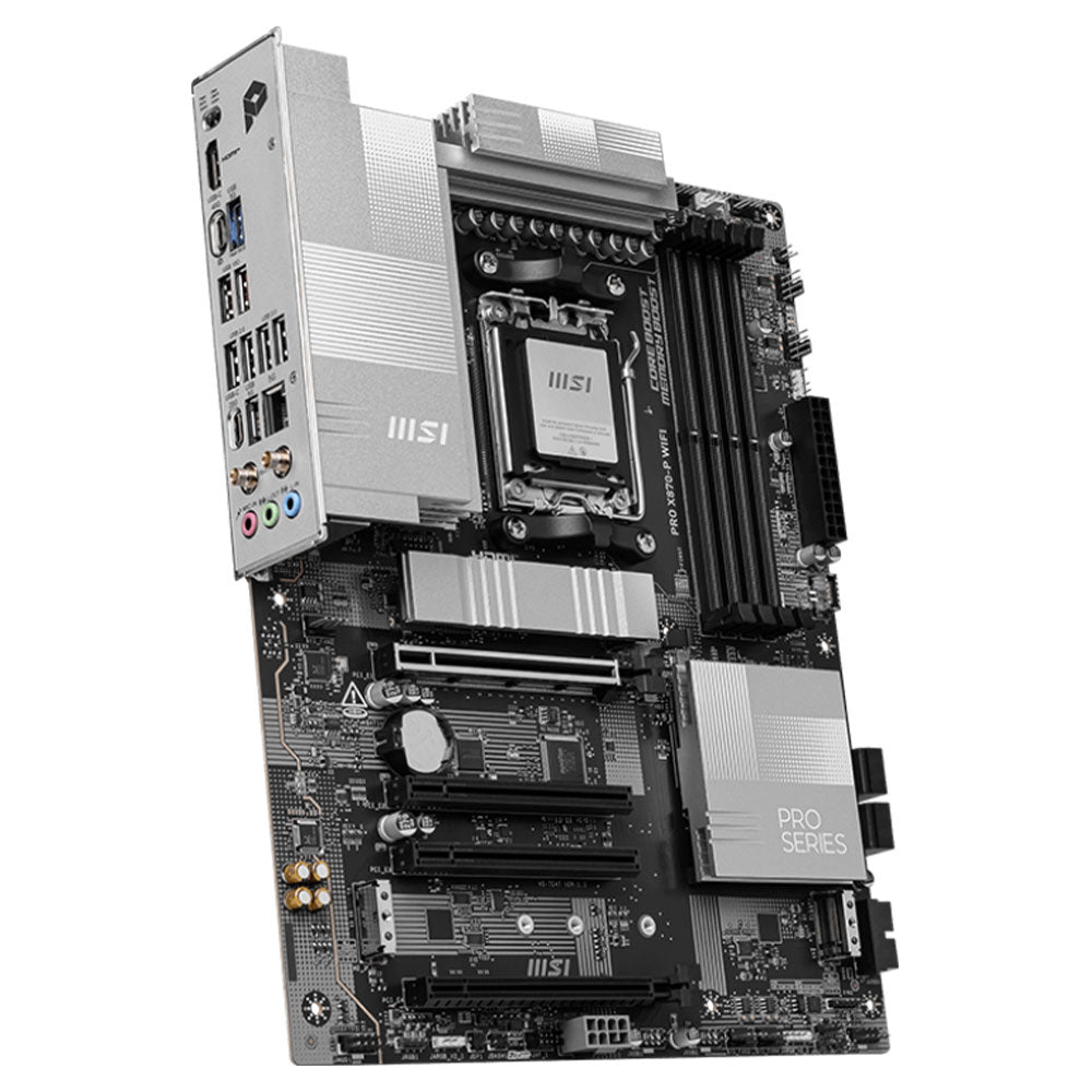 MSI PRO X870-P WIFI Motherboard AM5 + AMD Ryzen 7 9800X3D Processor AM5