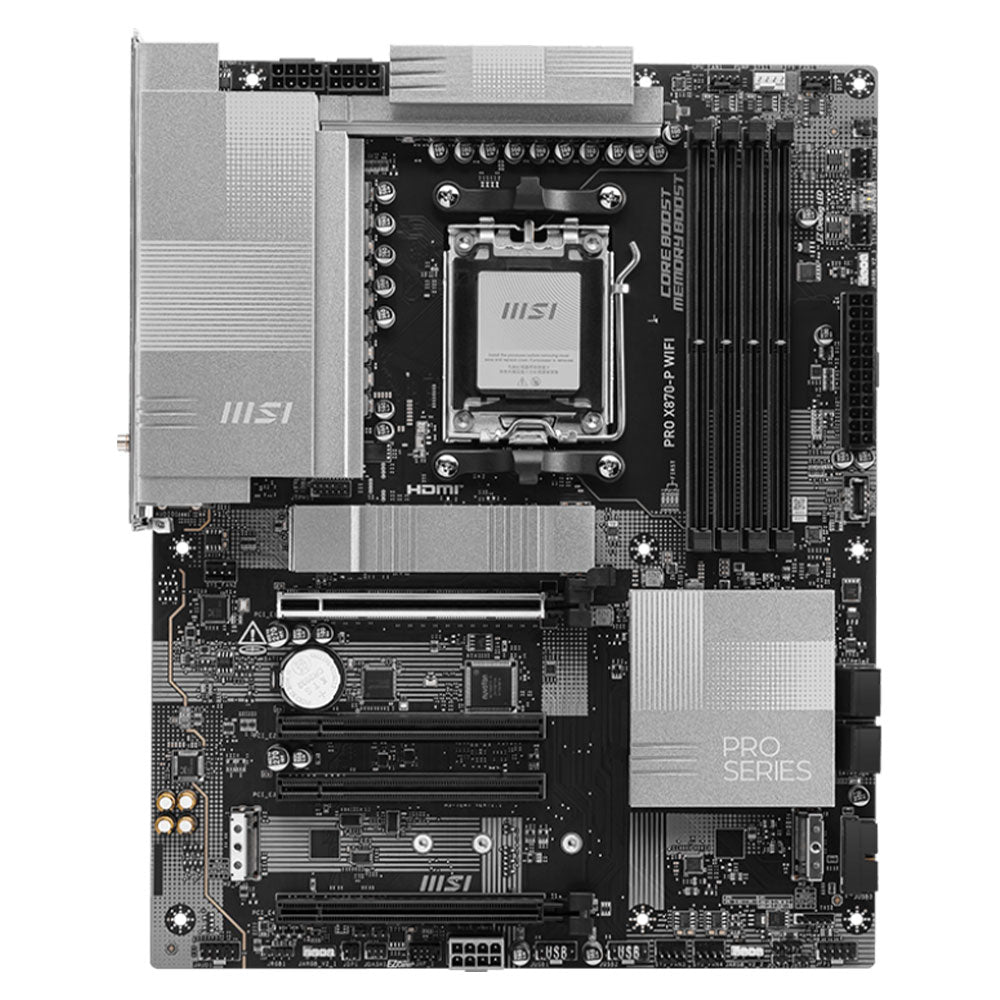 MSI PRO X870-P WIFI Motherboard AM5 + AMD Ryzen 7 9800X3D Processor AM5