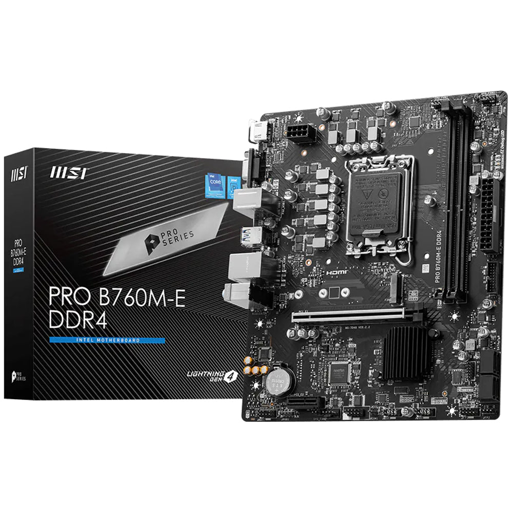 MSI Pro B760M-E DDR4 Motherboard LGA 1700