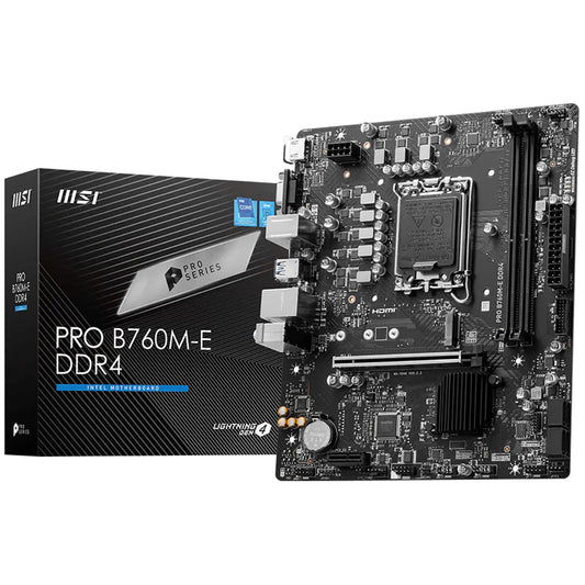 MSI Pro B760M-E DDR4 Motherboard LGA 1700