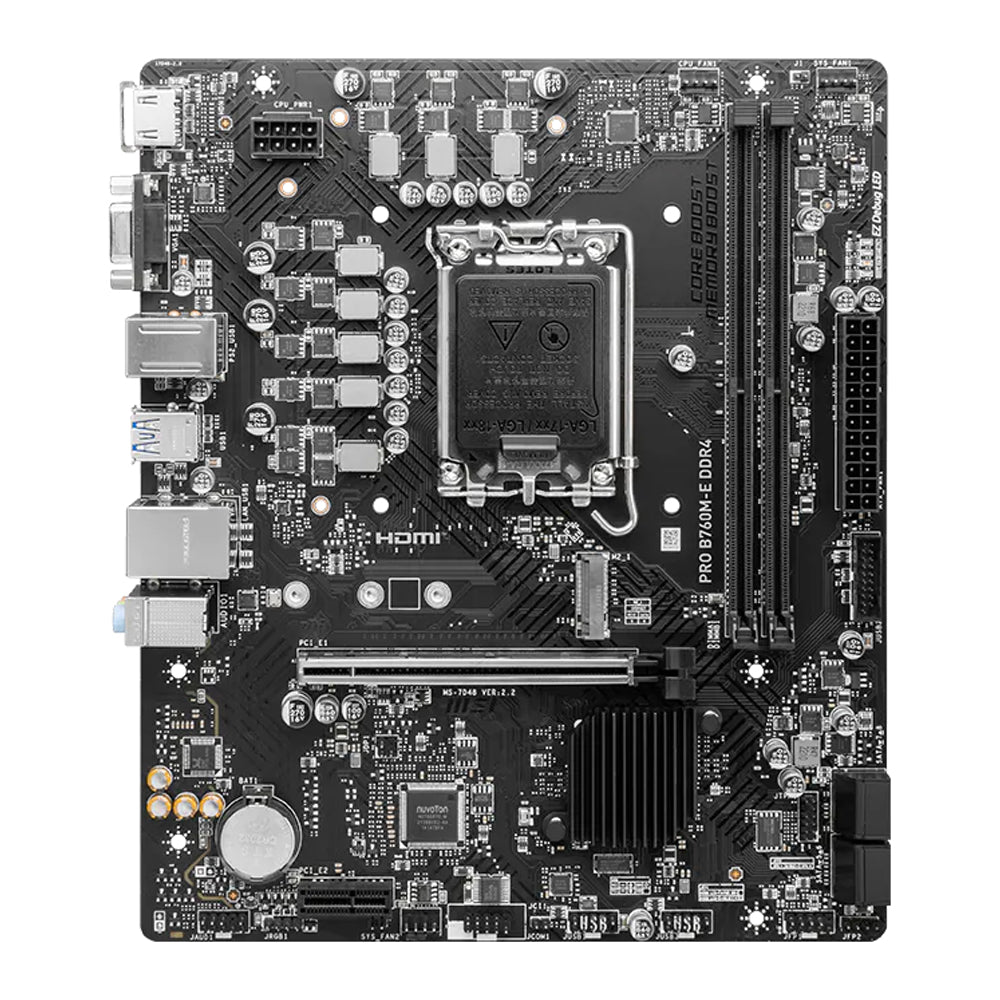 MSI Pro B760M-E DDR4 Motherboard