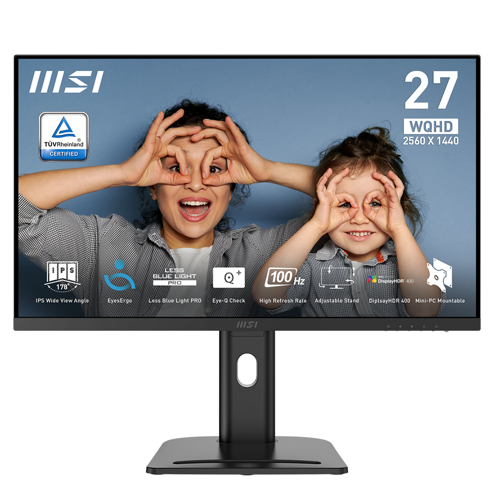 MSI Pro MP273QP E2 27 Inch IPS LED WQHD Monitor 100Hz